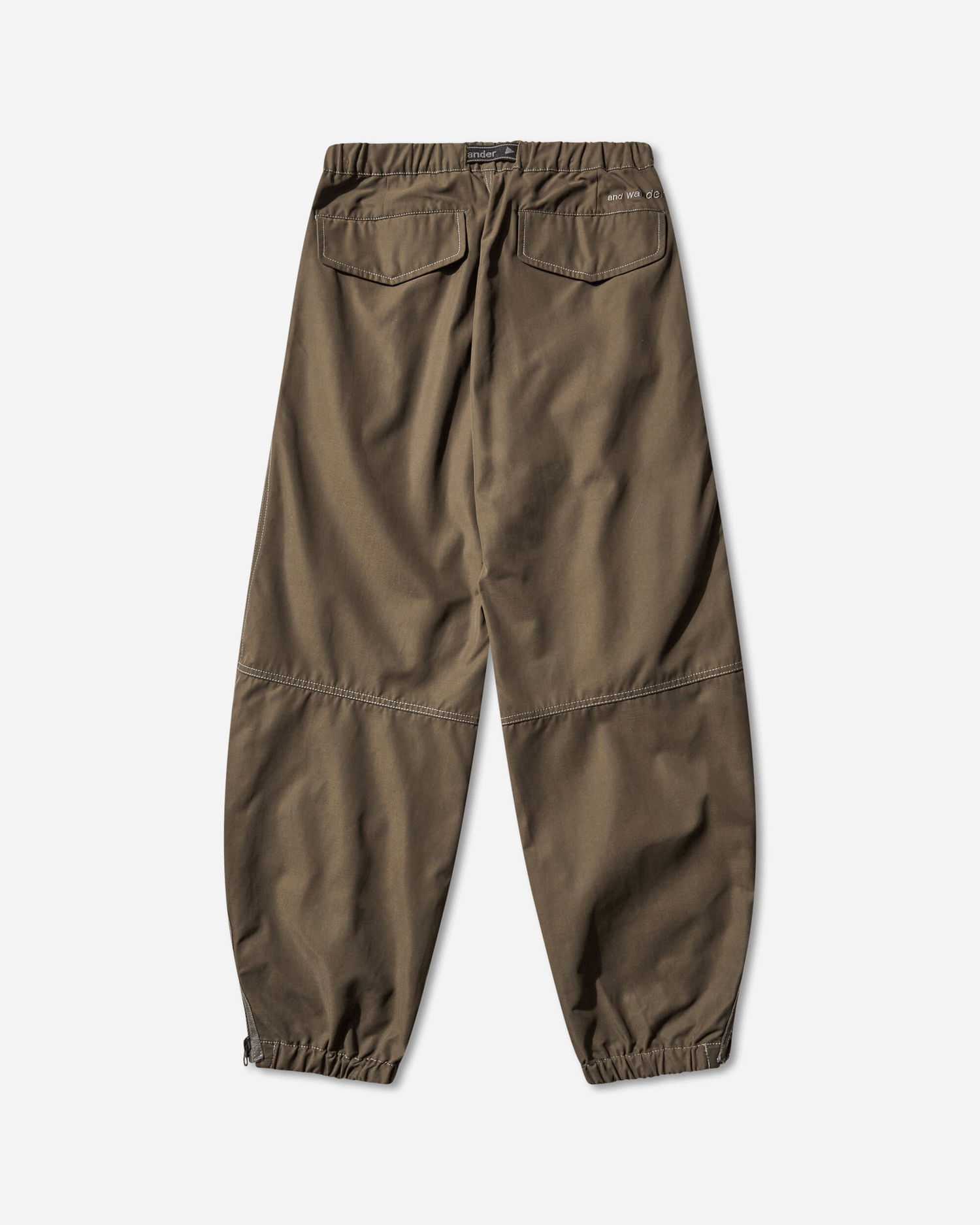 Housut and wander High Count Cloth Side Zip Hem Pants Ruskea | 5745282096 182, 0