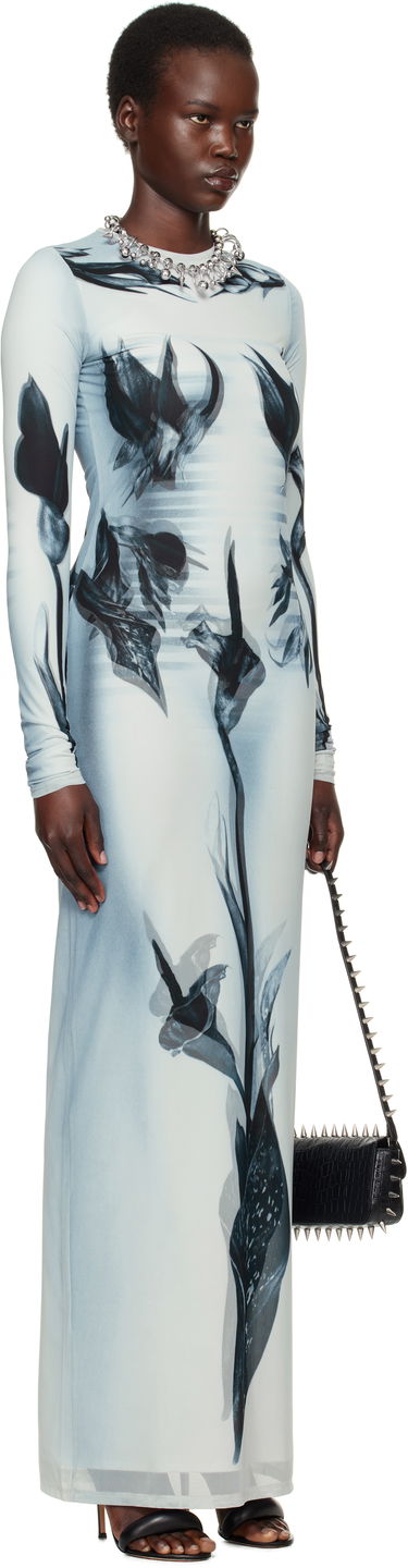 Mekko Jean Paul Gaultier Jean Paul Gaultier 'The Flower Body Morphing Marinière' Maxi Dress Sininen | 25/33-F-RO371-T581-010200, 1