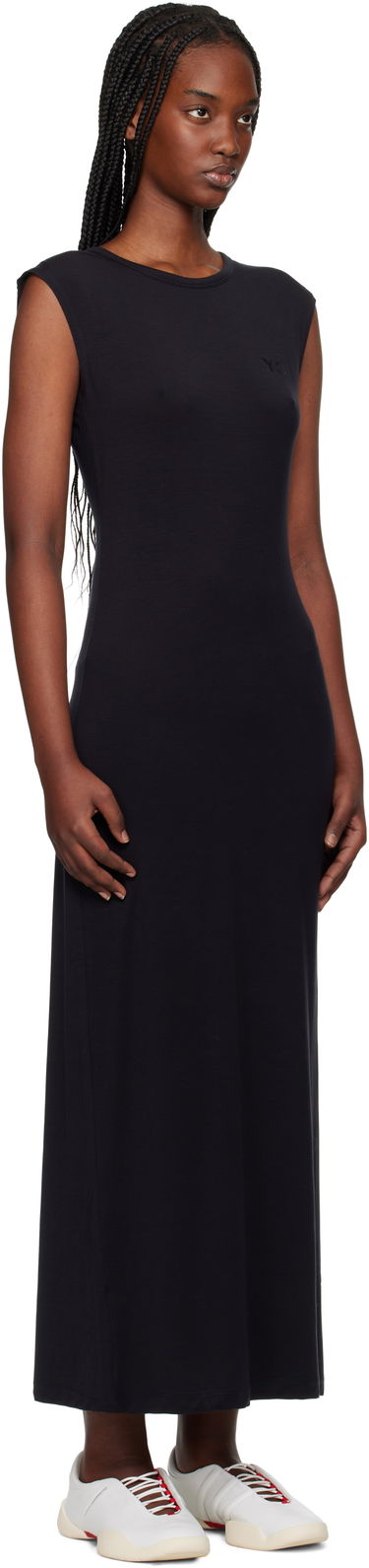 Mekko Y-3 Y-3 Open Back Midi Dress Musta | JD1479, 1