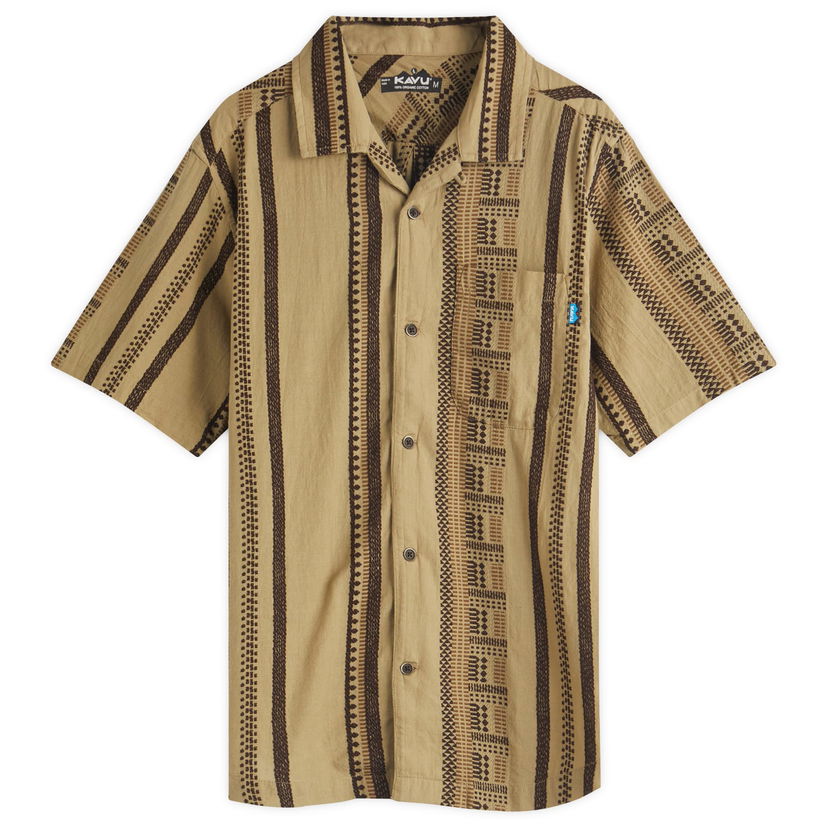 Paita KAVU Castaway Camp Collar Vacation Shirt Ruskea | 5263-2601