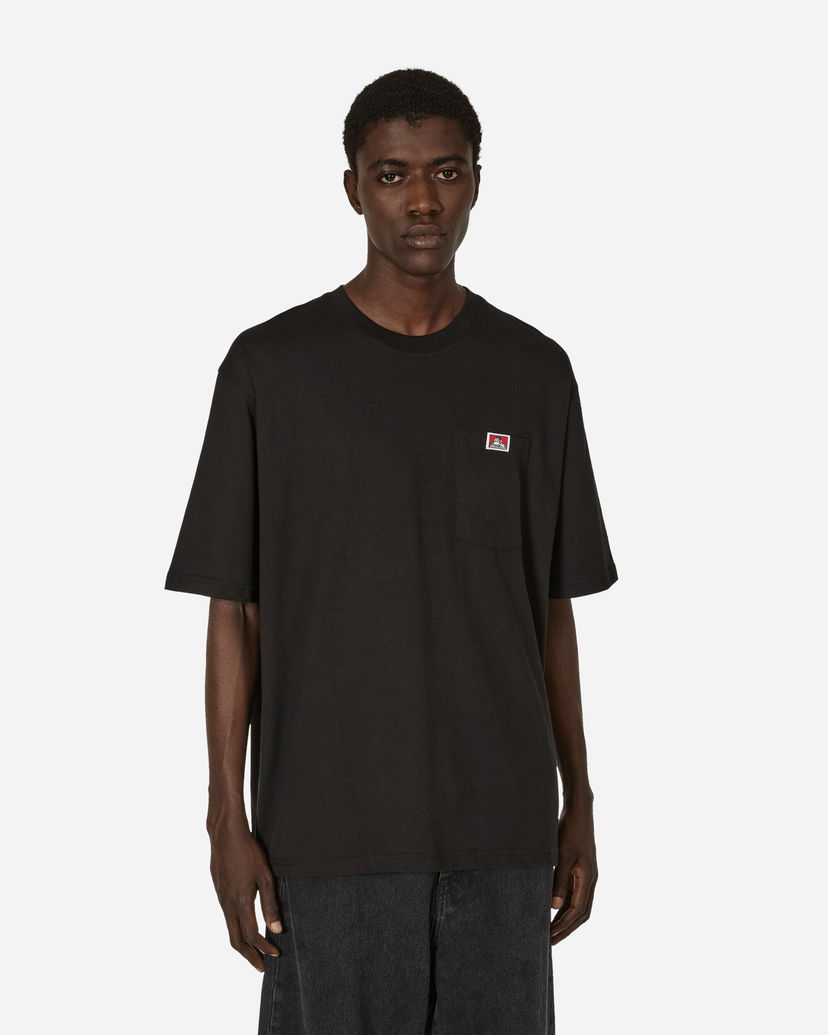 T-paita Ben Davis Classic Label Pocket T-Shirt Musta | BEN914 001