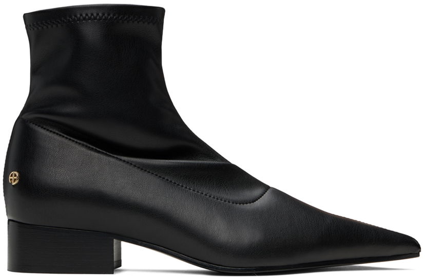 Vaatteet Anine Bing ANINE BING Hilda Flat Ankle Boots Musta | A-14-1209-000