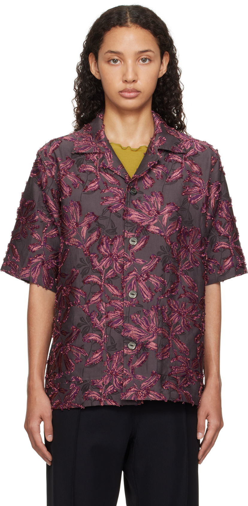 Paita Needles Cabana Shirt Violetti | PU224
