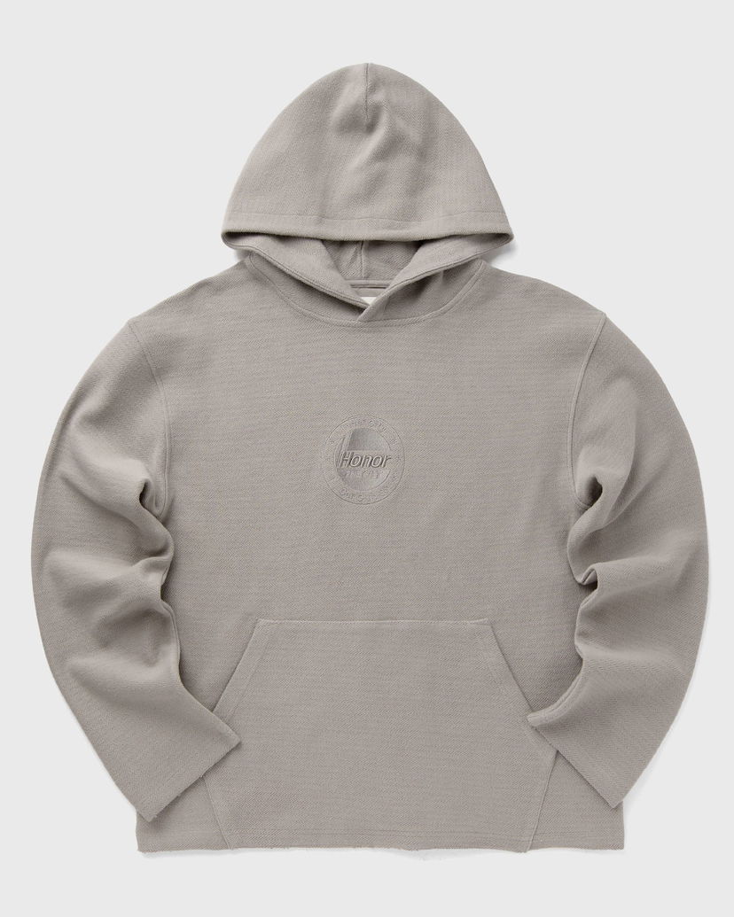 Huppari Honor The Gift Herringbone Hoodie Harmaa | HTG250154-STONE