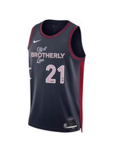 Jersey Nike NBA PHILADELPHIA 76ERS DRI-FIT CITY EDITION SWINGMAN JERSEY JOEL EMBIID Tummansininen | DX8515-420