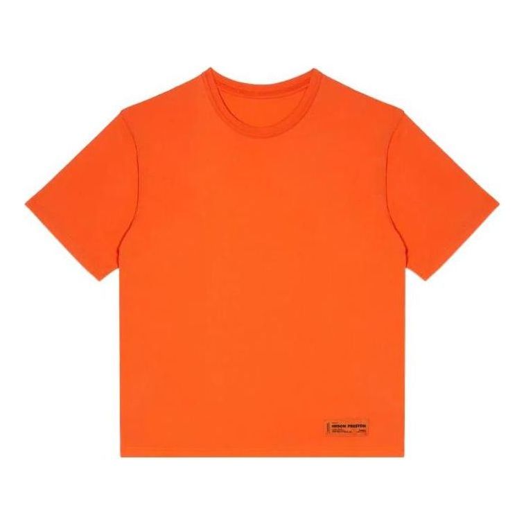 T-paita HERON PRESTON HERON PRESTON Logo Recycled T-Shirt Oranssi | HMAA025C99JER0012200