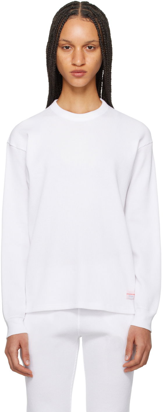 T-paita Alexander Wang Dropped Shoulder T-Shirt Valkoinen | UCC4221611