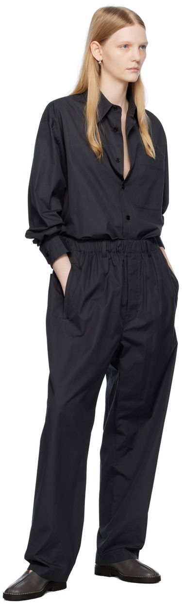 Housut LEMAIRE Lemaire Exclusive Elastic Waist Trousers Musta | PA1047 LF839, 3