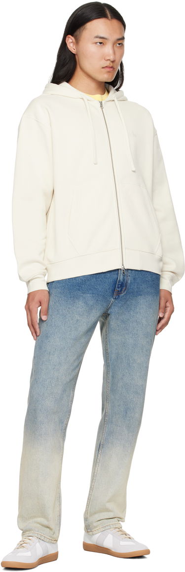 Huppari Dime Dime Cursive Zip Hoodie Valkoinen | DIMEFA2573NAT, 3