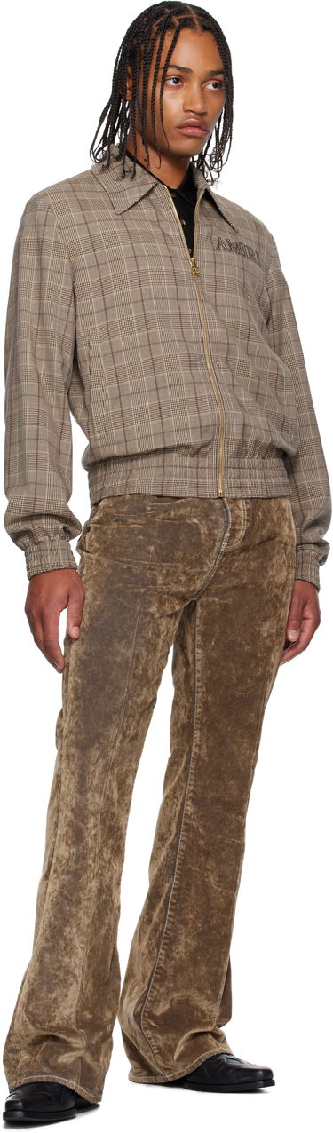 Takki AMIRI AMIRI Check Blouson Jacket Ruskea | AMOUBN1100, 3