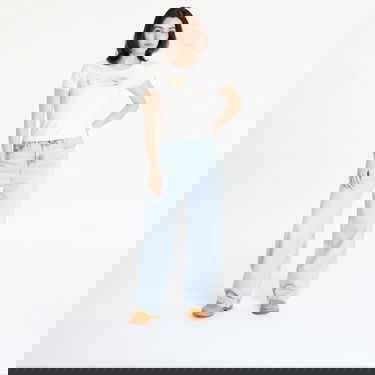 T-paita adidas Performance adidas x Jeremy Scott Pride Graphic Fitted Tee Valkoinen | JW0829, 3