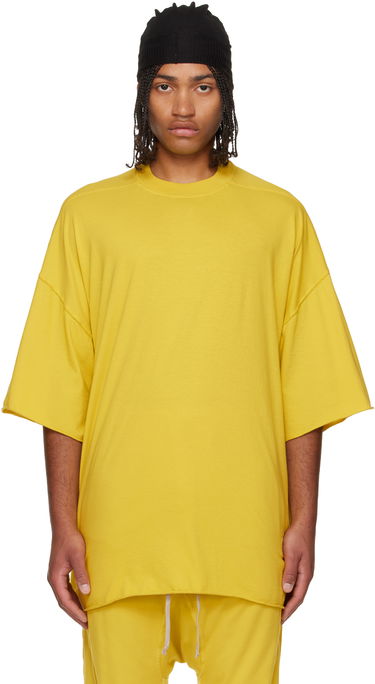 T-paita Rick Owens Concordians Tommy Oversized Raw-Edge Short Sleeve T-shirt Keltainen | DU02E7259 RN, 0