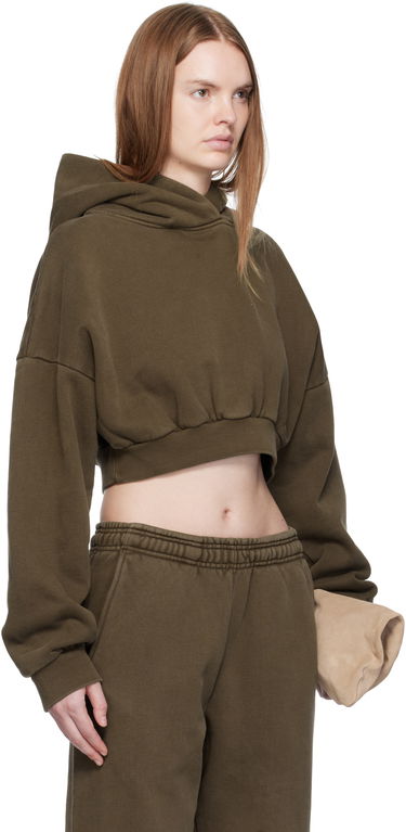 Huppari Entire Studios Entire Studios Cropped Heavy Hoodie Ruskea | ES2392BT, 4