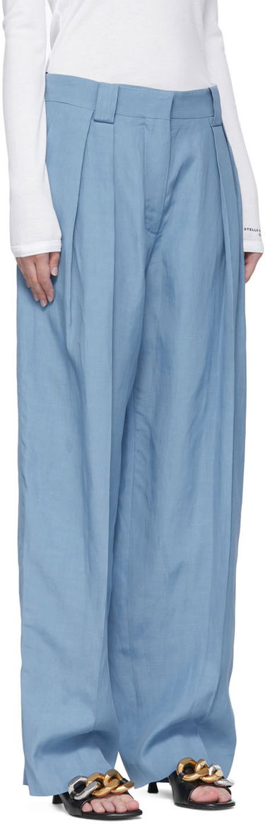 Housut Stella McCartney Stella McCartney Wide-Leg Viscose Trousers Sininen | 6045433STA49, 1