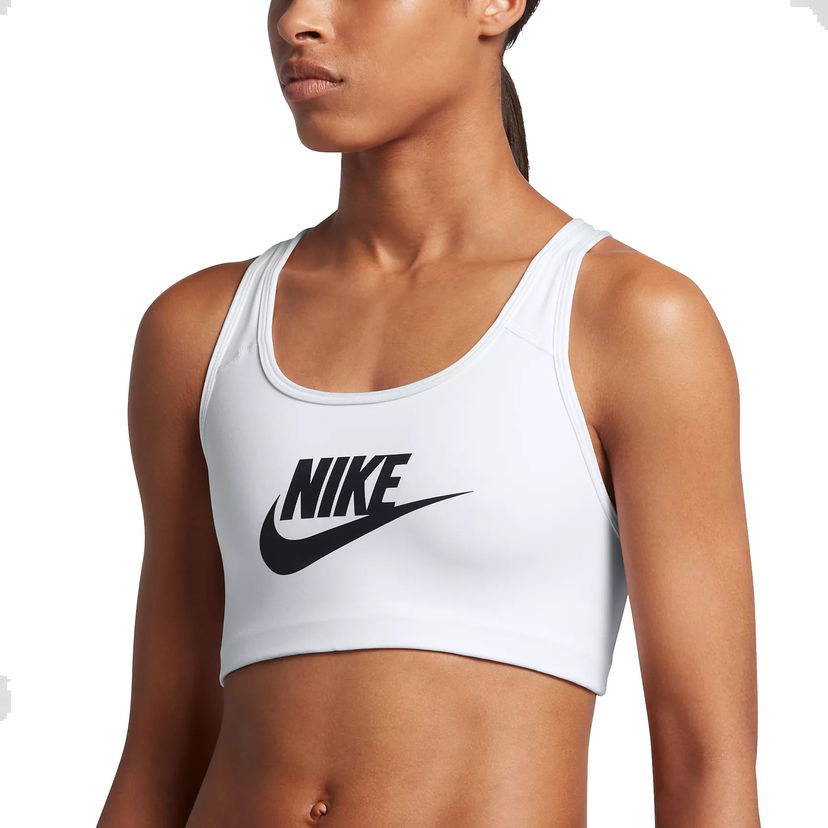 Rintaliivit Nike Nike Swoosh Futura Sports Bra Valkoinen | 899370-100