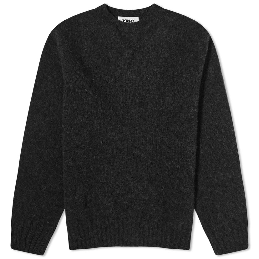 Villapaita YMC YMC Suededhead Crew Knit, Size Medium Harmaa | P8AZC-01