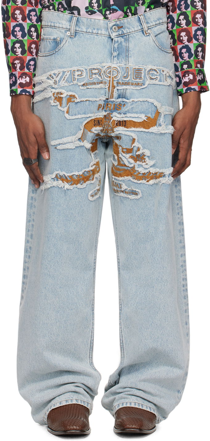 Jeans Y/PROJECT Blue 'Paris' Best' Jeans Sininen | 207PA005