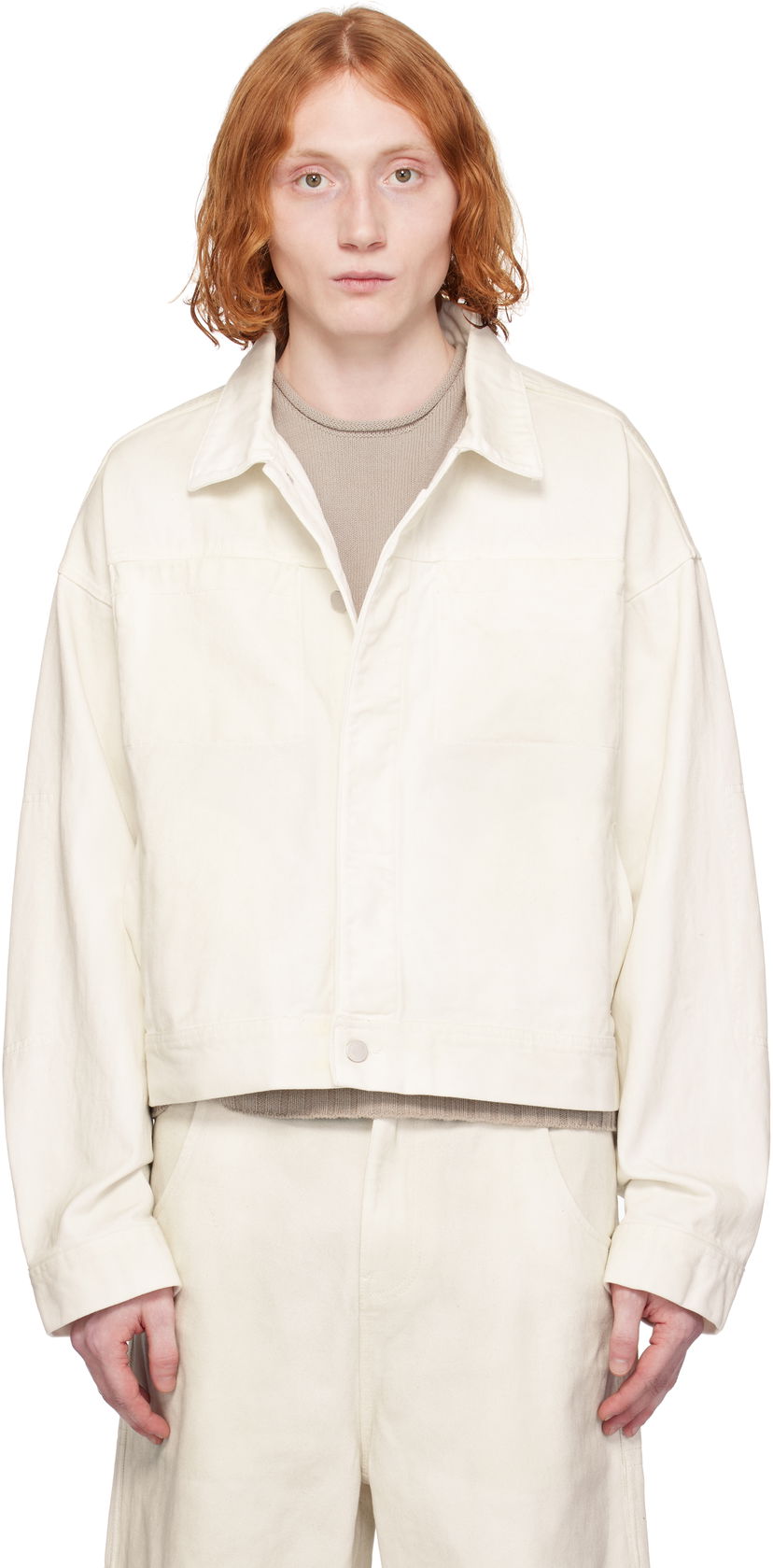 Takki Entire Studios Entire Studios Gem Denim Jacket Valkoinen | ES2427BO