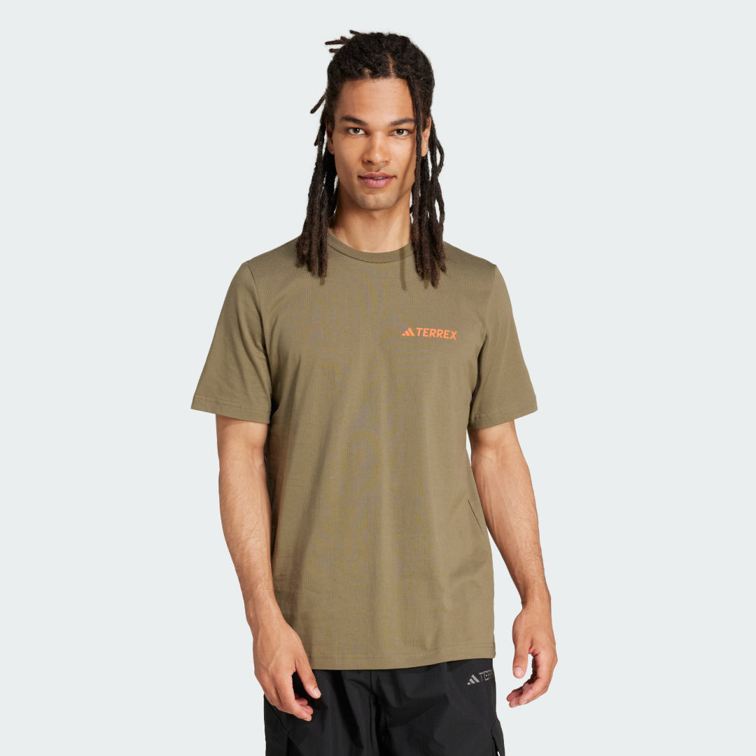 T-paita adidas Performance Terrex Graphic Tee Vihreä | JI9408, 0