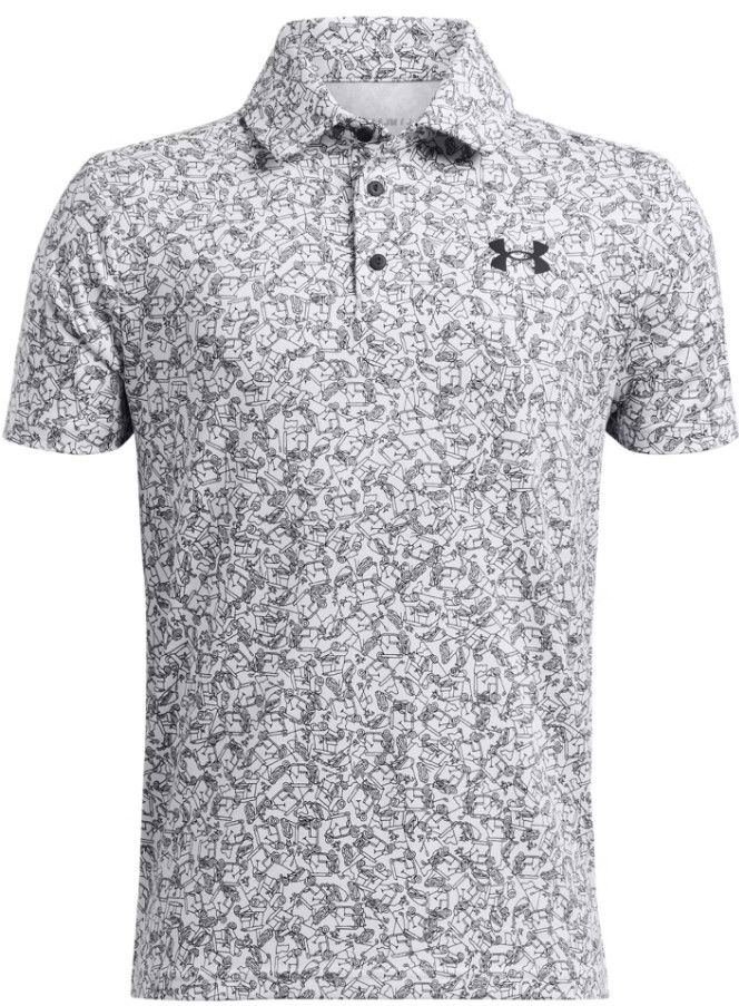 Poolopaita Under Armour Playoff Printed Golf Cart Polo Shirt Valkoinen | 1382681-100