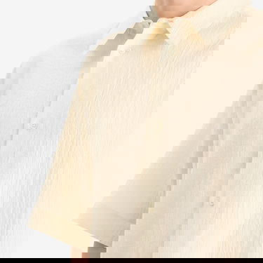 Paita Studio Nicholson Boxy Short Sleeve Shirt, Size X-Large Beige | SANKOSNM-1267-MLK, 5