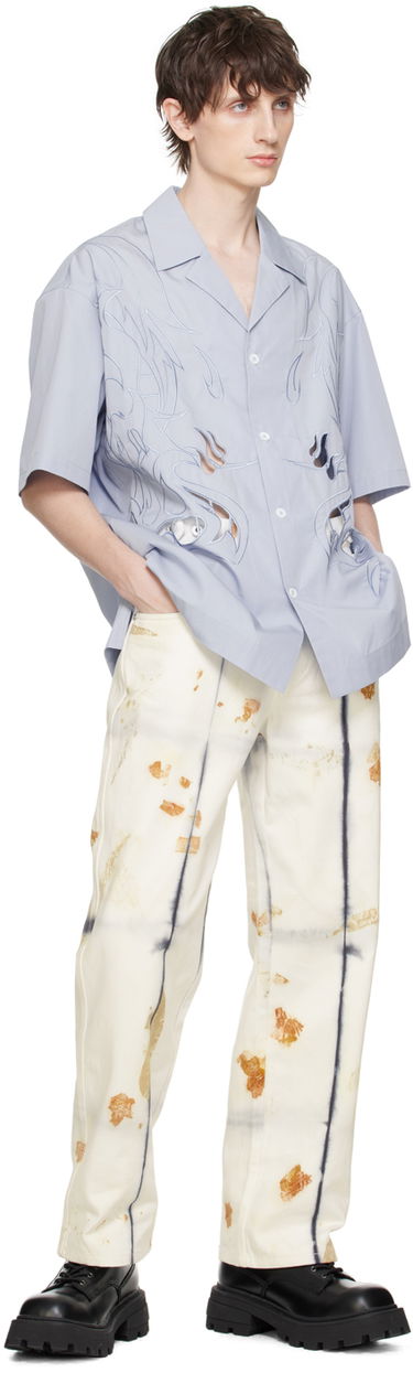 Paita Feng Chen Wang Feng Chen Wang Cutouts Shirt Sininen | FMS17SR04, 3