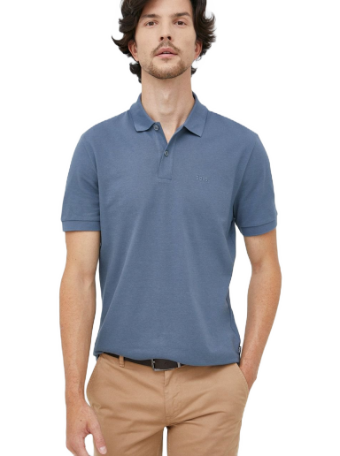 Poolopaita BOSS Cotton Polo Shirt Sininen | 50468301