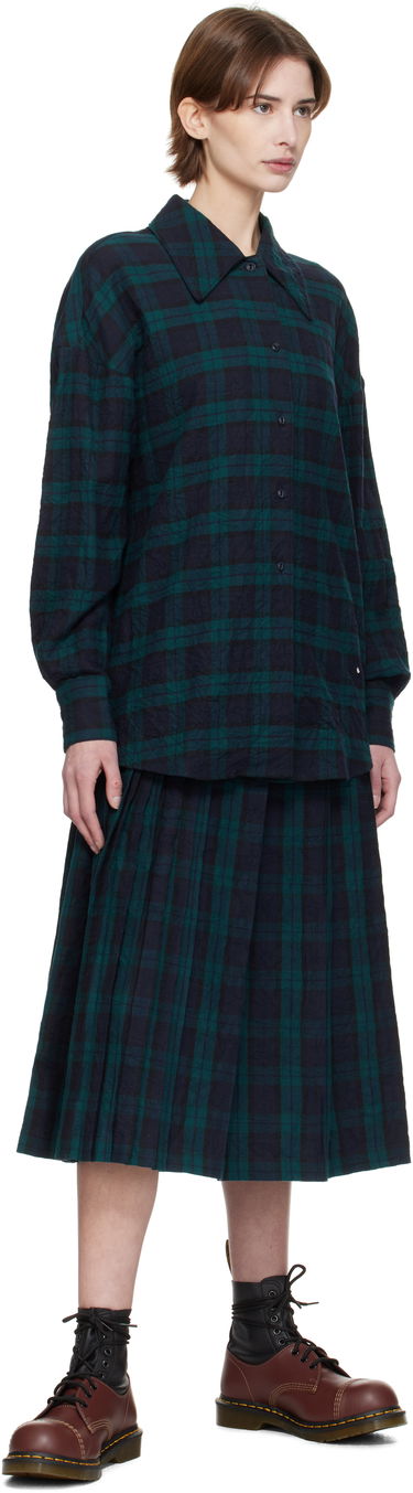 Hame YMC YMC Rosetta Midi Pleated Skirt Vihreä | Q3XMA, 3