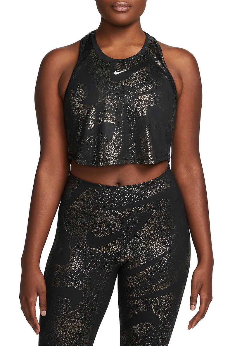 Tankkitoppi Nike Dri-FIT One Crop Tank Top Musta | dq6304-010