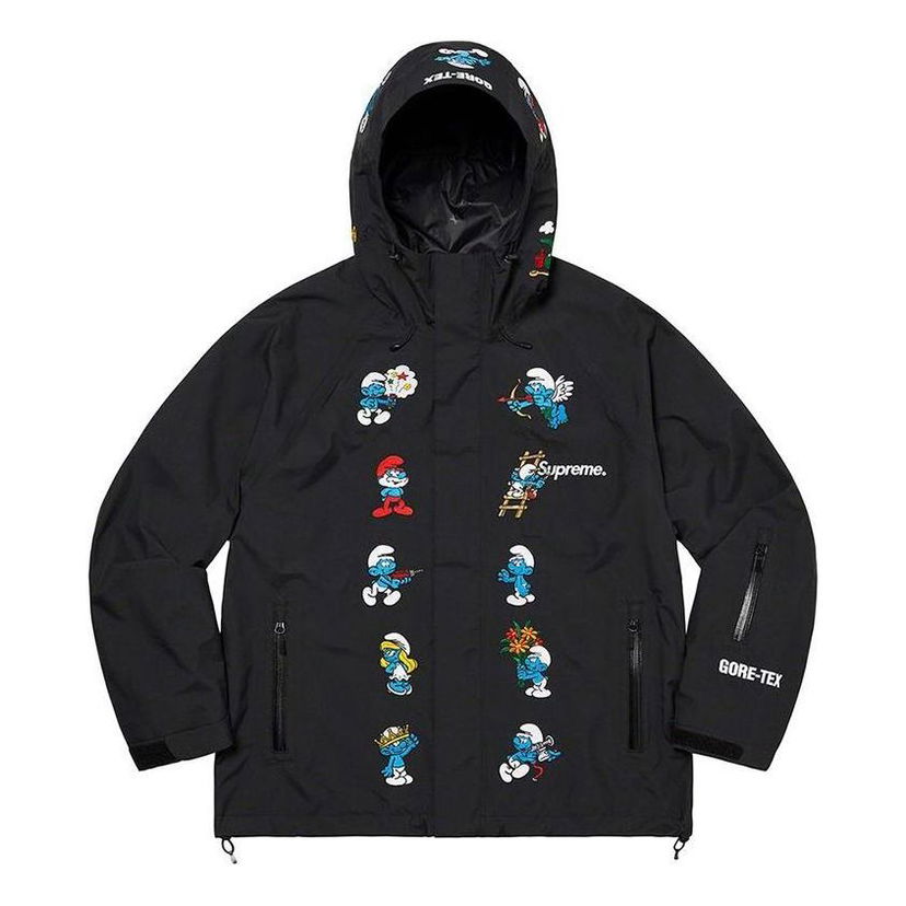 Parka Supreme Smurfs Shell Jacket Musta | SUP-FW20-015