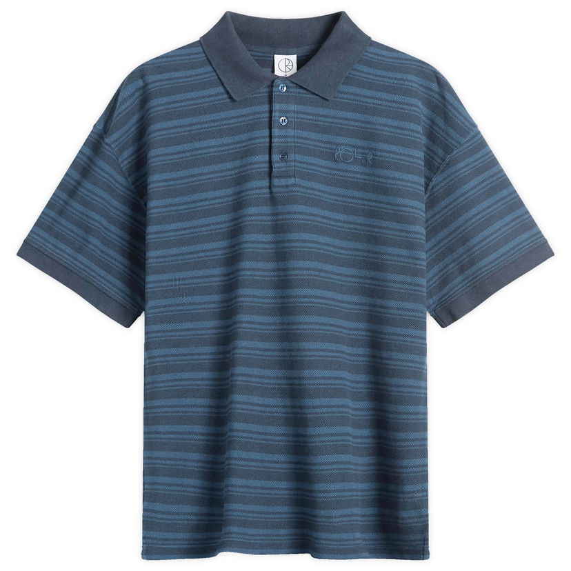 Poolopaita Polar Skate Co. Men's Stripe Surf Polo Shirt, Large Sininen | PSC-SP25-47