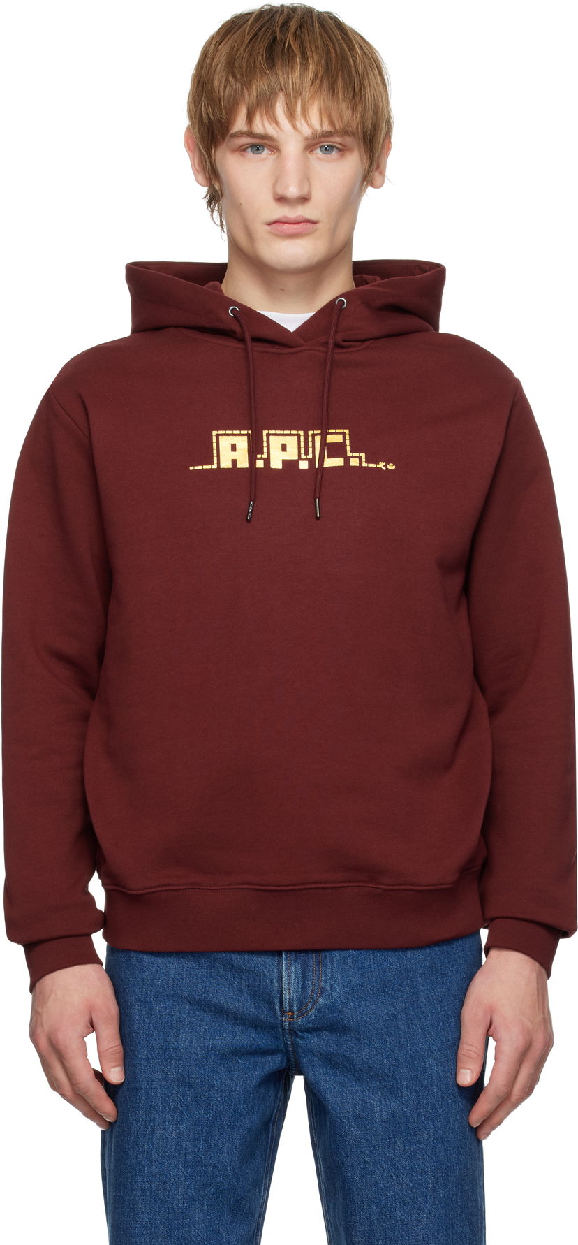 Huppari A.P.C. Snake Graphic Print Hoodie Burgundia | COHBY-M27974