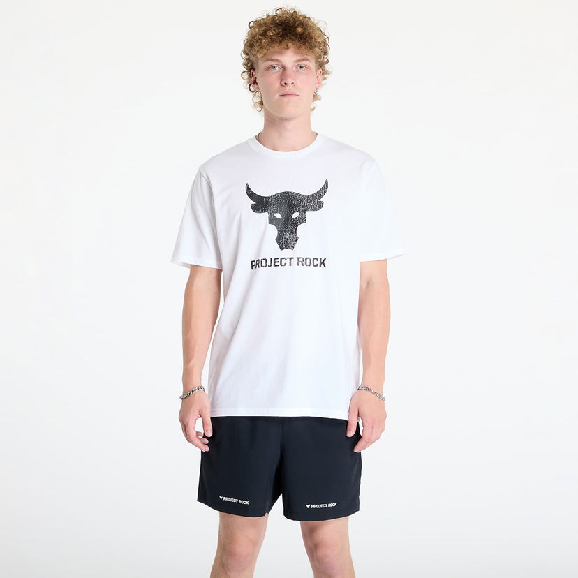 T-paita Under Armour Project Rock Brahma Bull SS Tee White Valkoinen | 1383191-100