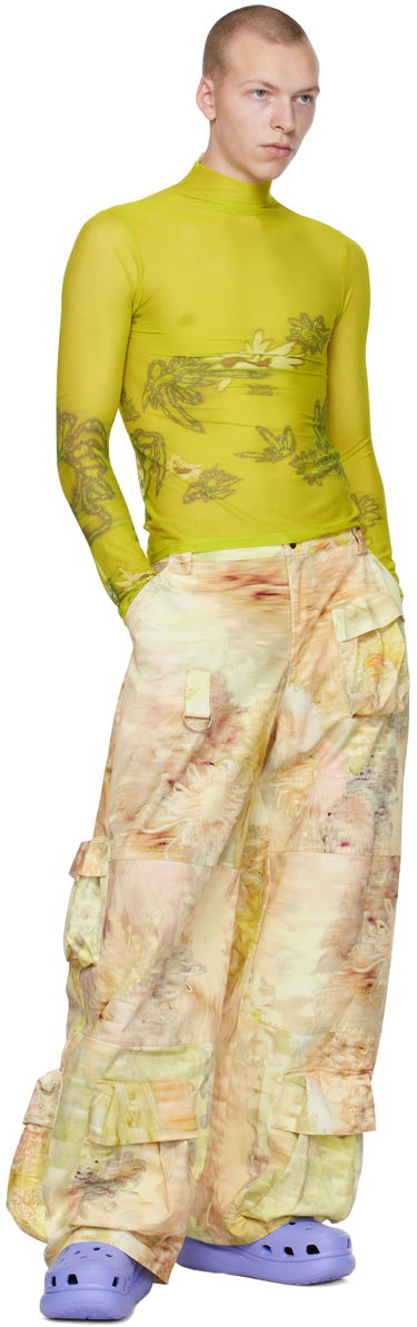 Villapaita Collina Strada Collina Strada Thumbtastic Floral Print Mesh Turtleneck Vihreä | XX3340, 3