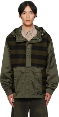 Andersson Bell Check Layered Hooded Jacket