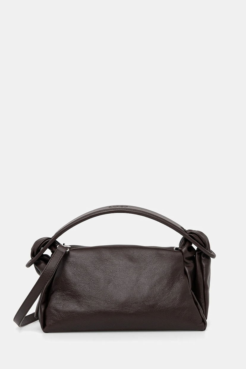 Käsilaukku KENZO Kenzo Knotted Leather Shoulder Bag Ruskea | FE62SA818L01