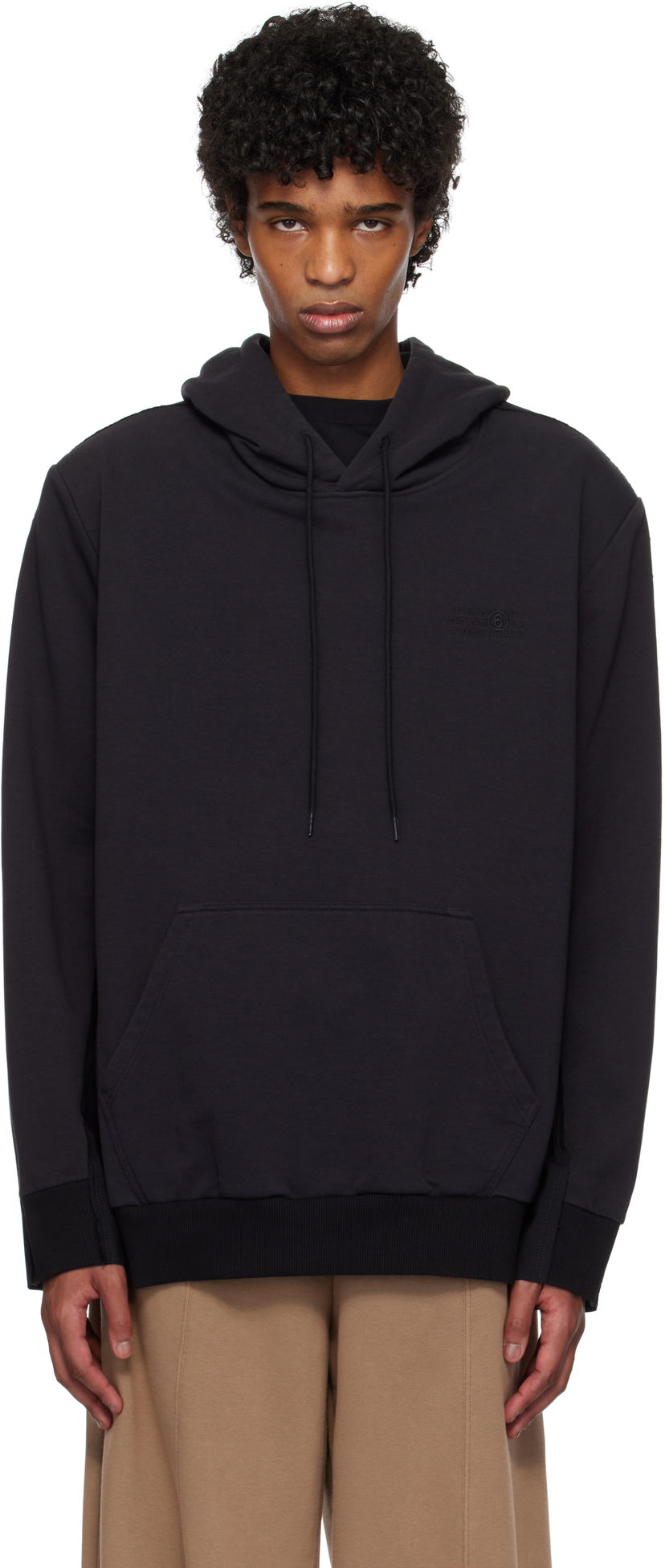 Huppari Maison Margiela MM6 Maison Margiela Paneled Hoodie Musta | SH0GU0022 MTJ018