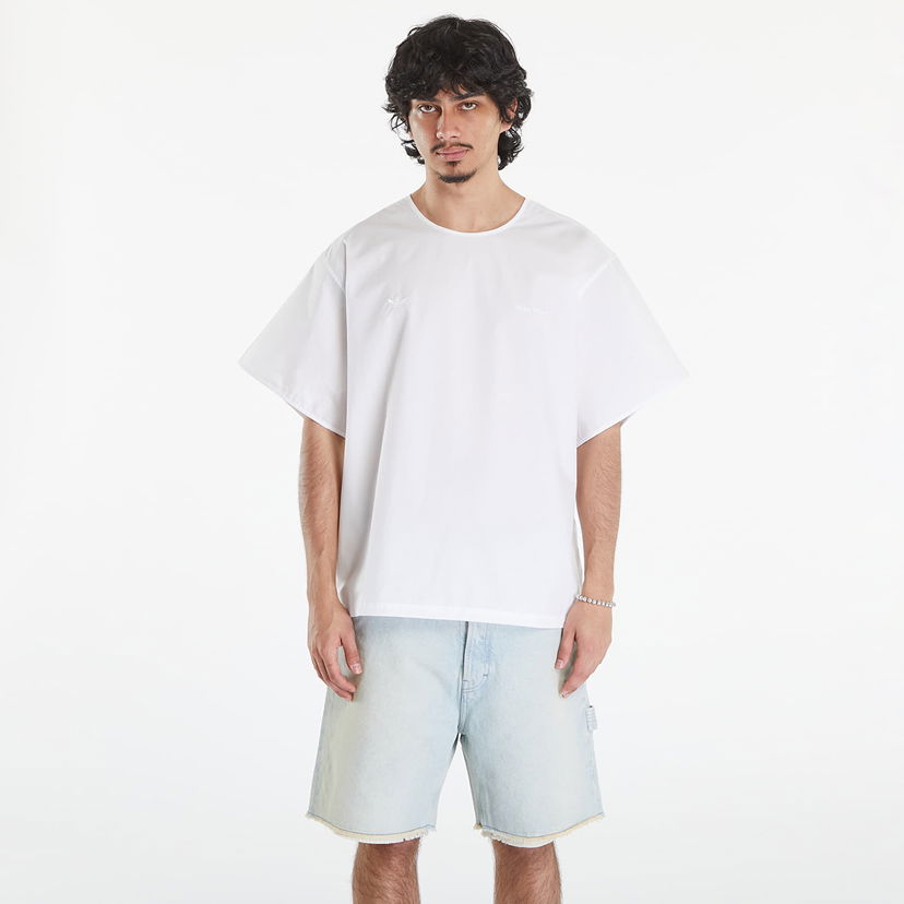 T-paita adidas Originals Wales Bonner x Poplin Top White Valkoinen | IW3607
