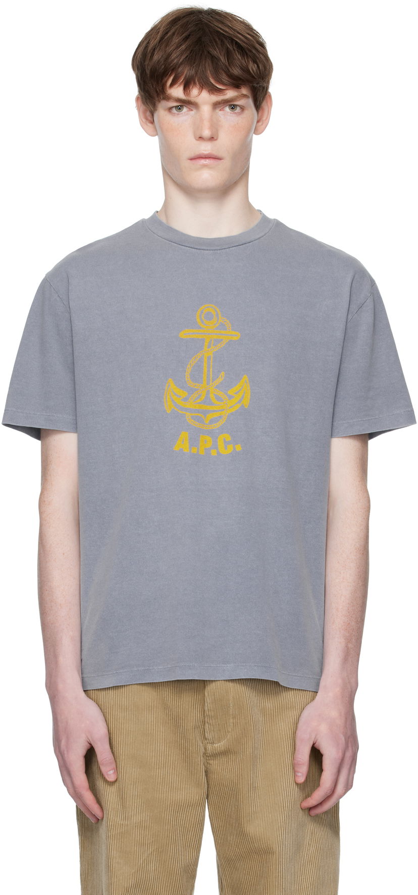 T-paita A.P.C. A.P.C. Davy Anchor Graphic Tee Harmaa | COHBS-H26518