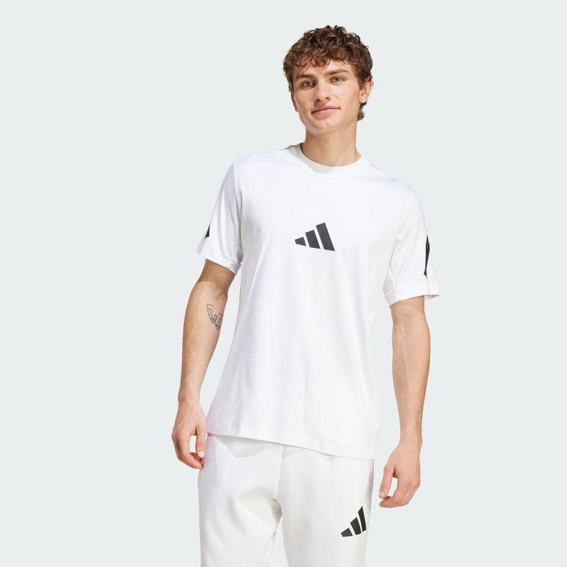 T-paita adidas Performance Z.N.E. T-Shirt Valkoinen | JE3078