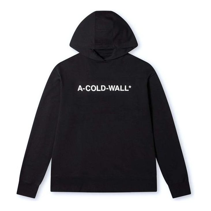 Huppari A-COLD-WALL* Essential Logo Hoodie Musta | ACWMW083-BLACK