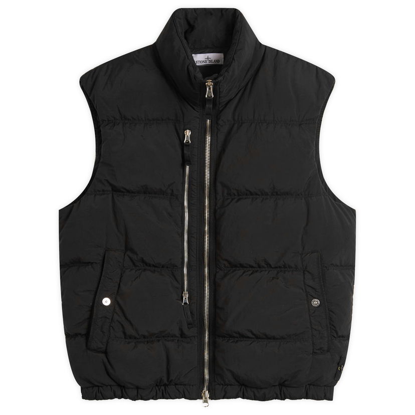 Liivi Stone Island Nylon Metal EcoNyl Down Vest, Size Large Musta | K2S15G100006-V0029
