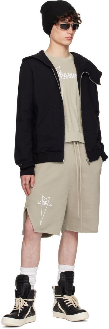 Shortsit Rick Owens Rick Owens Champion Edition Beveled Pods Shorts Beige | CM01E1688 CHFE FELPA, 3