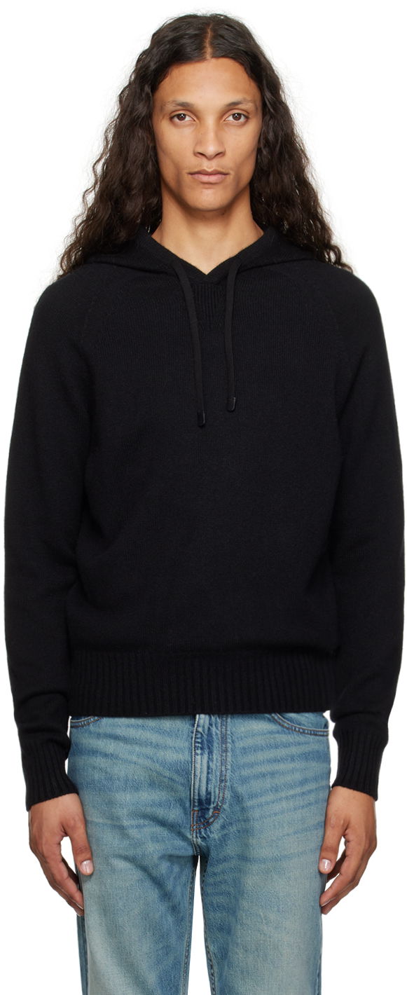 Huppari Tom Ford Tom Ford Cashmere Hoodie Musta | KOL003-YMK022F23