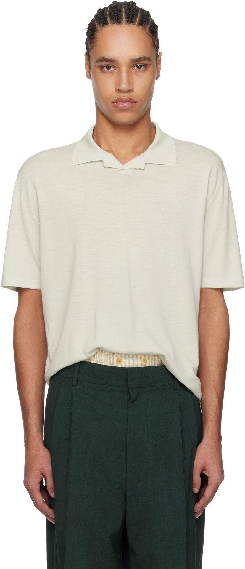 Poolopaita The Row The Row Mauro Knit Polo Vihreä | 919-Y590