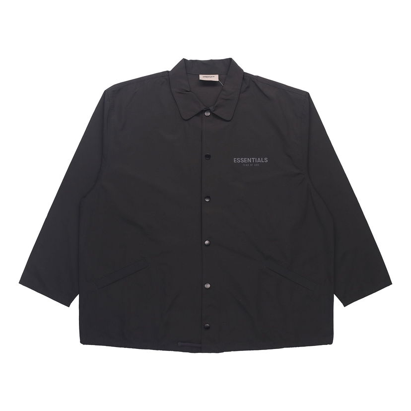Tuulitakki Fear of God Essentials Coaches Jacket Musta | FOG-SS21-628