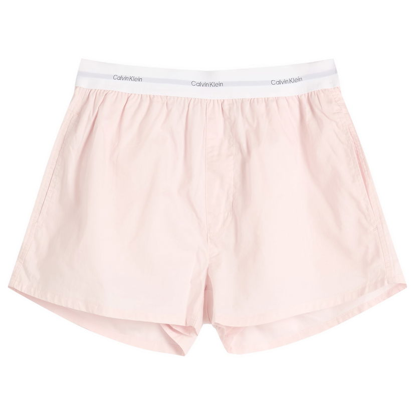 Nyrkkeilijät CALVIN KLEIN Calvin Klein Cotton Poplin Sleep Shorts Vaaleanpunainen | LV00QS7411TFF