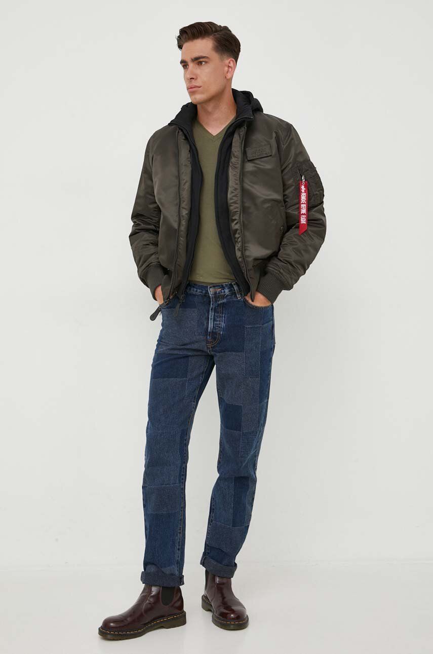 Bomber-takki Alpha Industries MA-1 D-Tec Bomber Jacket Vihreä | 183110.413, 1