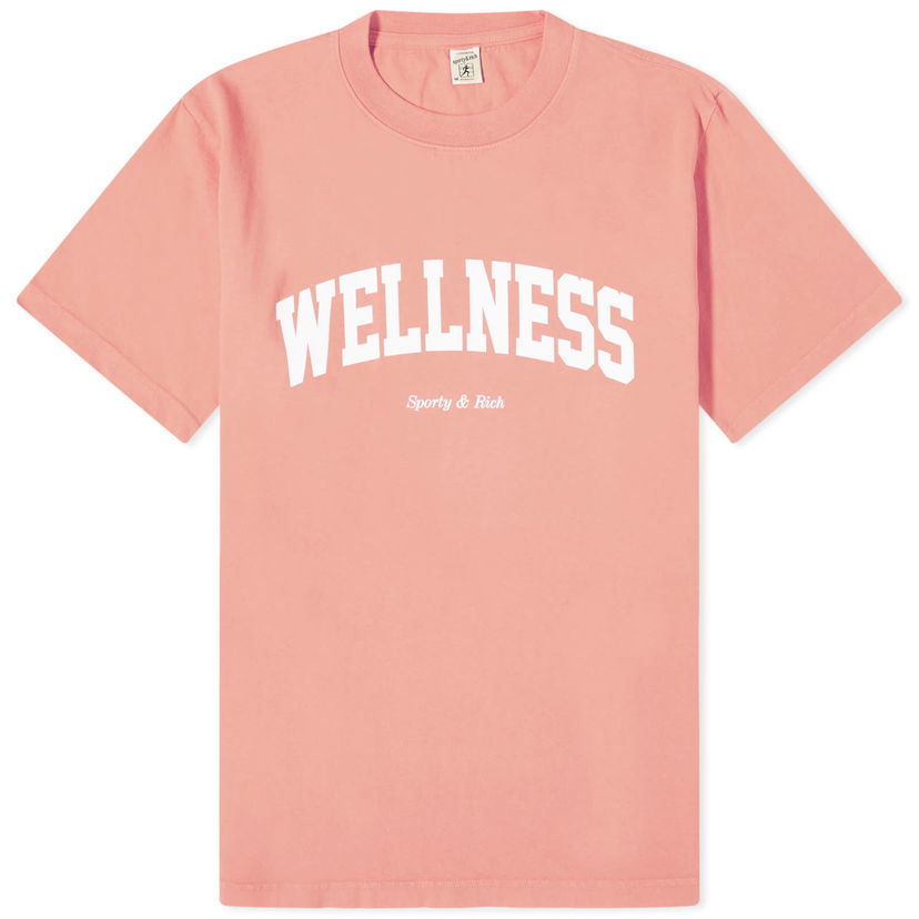 T-paita Sporty & Rich Wellness Ivy T-Shirt Vaaleanpunainen | TS881SM