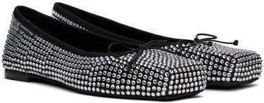 Mekko Alexander Wang Alexander Wang Billie Crystal Ballerina Flats Musta | 30324F065, 3